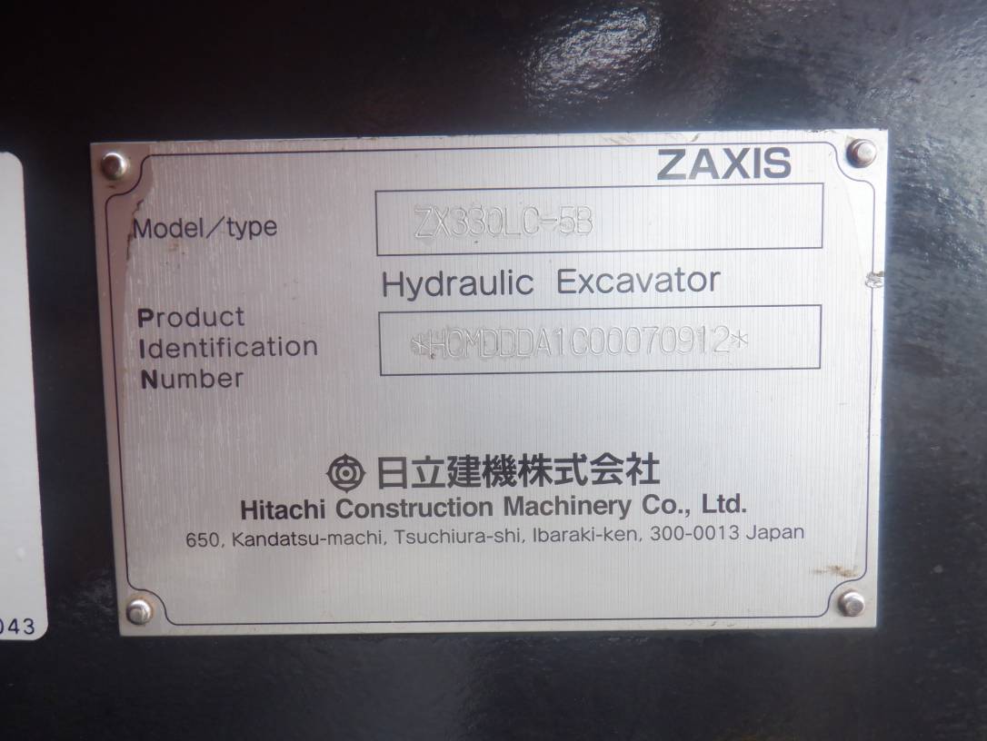 Hitachi ZX330LC-5B Excavator