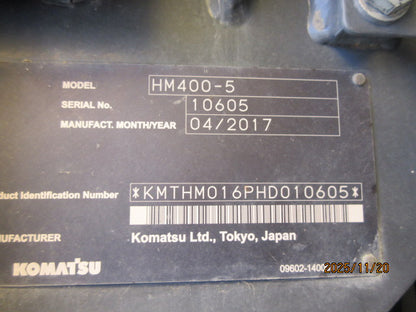 Komatsu HM400-5 Dump Truck